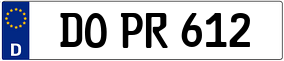 Truck License Plate